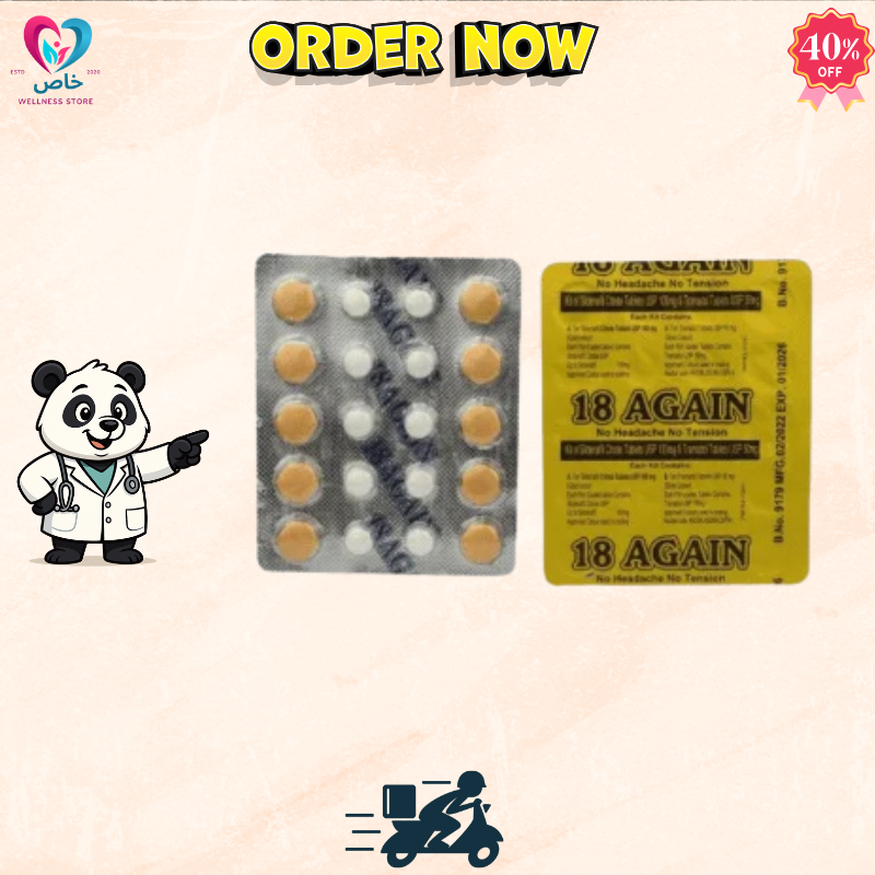 18 AGAIN imported 10x Dual Tablets Pack for Men (Erection and Stamina)